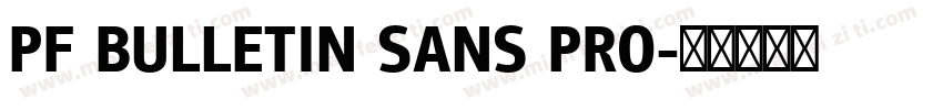PF BULLETIN SANS PRO字体转换